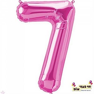 בלון 34 אינץ' 7 ורוד (ללא הליום) בלון 34 אינץ' 7 ורוד (ללא הליום)