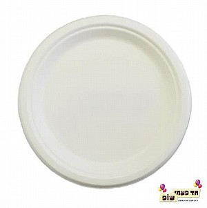 צלחת קנה סוכר עגולה בינונית צלחת קנה סוכר עגולה בינונית