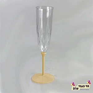 כוסות שמפניה רגל זהב כוסות שמפניה רגל זהב