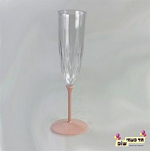 כוסות שמפניה רגל ורוד כוסות שמפניה רגל ורוד