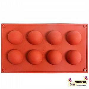 תבנית סיליקון חצאי עיגול גדולים תבנית סיליקון חצאי עיגול גדולים