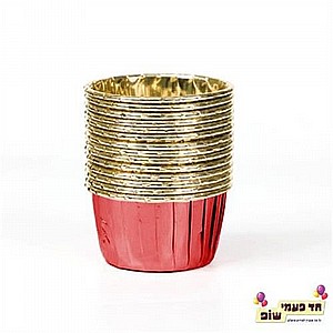 מארז כוסות מאפינס זהב אדום מארז כוסות מאפינס זהב אדום