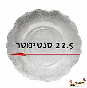 צלחת וינטג' בינונית כסף צלחת וינטג' בינונית כסף