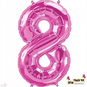 בלון 34 אינץ' 8 ורוד (ללא הליום) בלון 34 אינץ' 8 ורוד (ללא הליום)