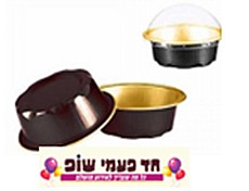 תבנית זהב שחור עגול עמוק תבנית זהב שחור עגול עמוק