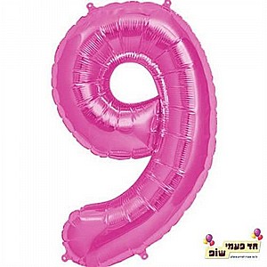 בלון 34 אינץ' 9 ורוד (ללא הליום) בלון 34 אינץ' 9 ורוד (ללא הליום)