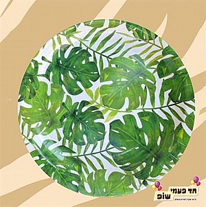 צלחת עלי דקל גדולה צלחת עלי דקל גדולה