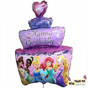 בלון 34 אינץ' עוגה נסיכות (ללא הליום) בלון 34 אינץ' עוגה נסיכות (ללא הליום)