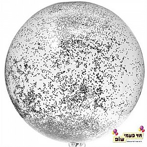 בלון 24 אינץ' שקוף קונפטי שחור (ללא הליום) בלון 24 אינץ' שקוף קונפטי שחור (ללא הליום)