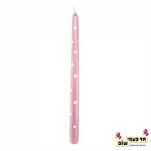 נר נקודות ורוד נר נקודות ורוד