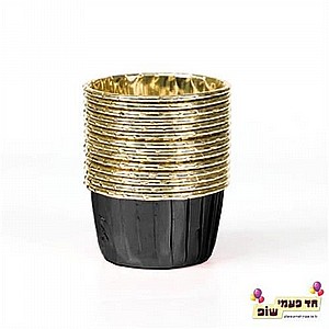 מארז כוסות מאפינס זהב שחור מארז כוסות מאפינס זהב שחור