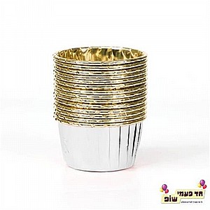 מארז כוסות מאפינס זהב לבן מארז כוסות מאפינס זהב לבן