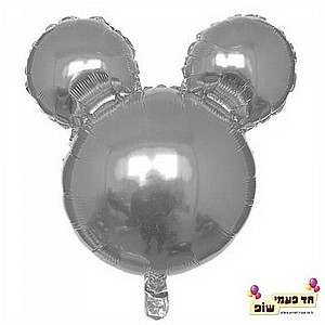 בלון 18 אינץ' מיקי ראש כסף (ללא הליום) בלון 18 אינץ' מיקי ראש כסף (ללא הליום)