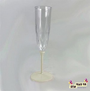 כוסות שמפניה רגל קרם כוסות שמפניה רגל קרם