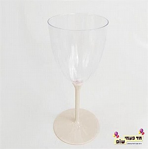 כוסות יין רגל קרם כוסות יין רגל קרם