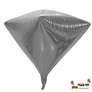 בלון יהלום 24 אינץ' כסף (ללא הליום) בלון יהלום 24 אינץ' כסף (ללא הליום)