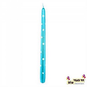 נר נקודות תכלת נר נקודות תכלת